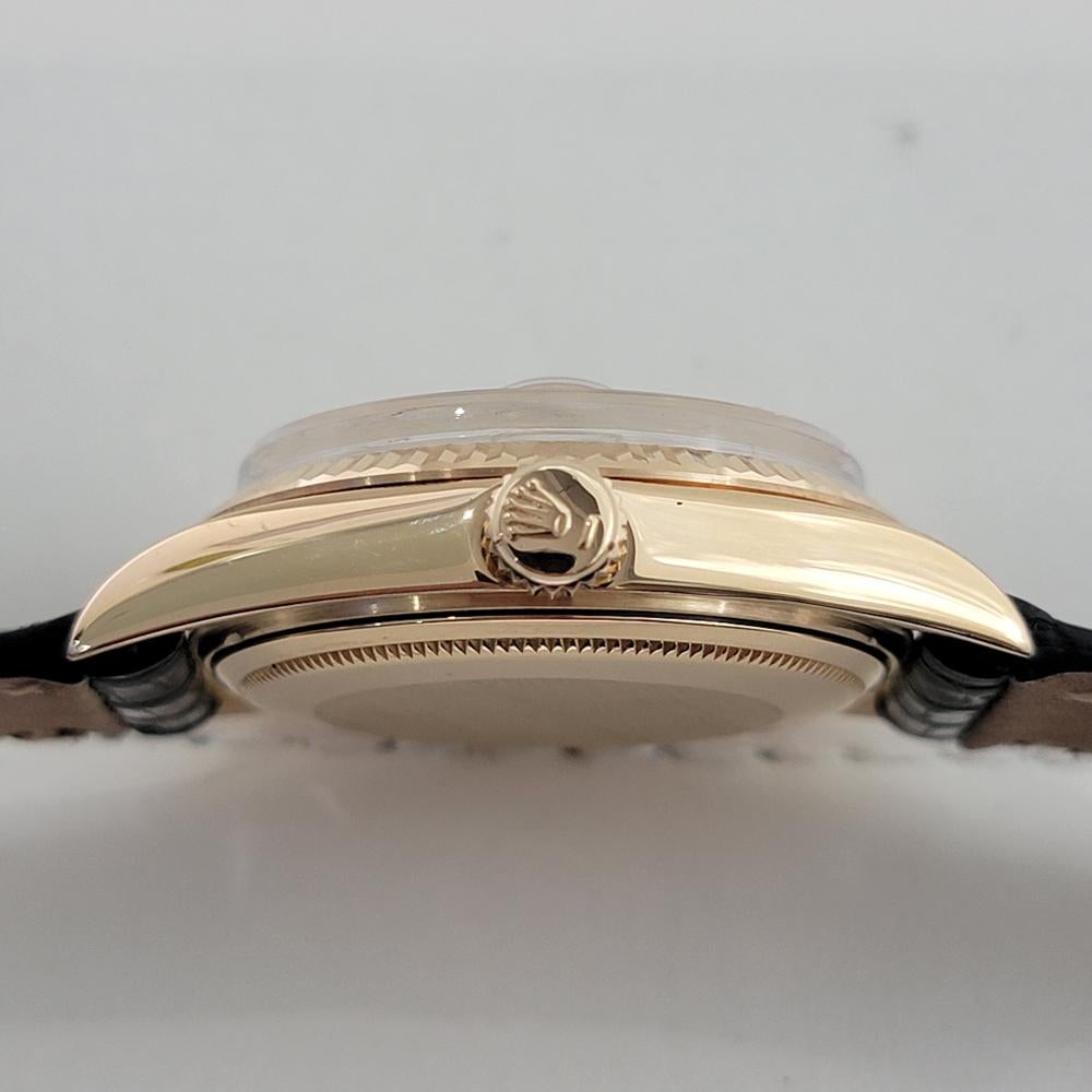 Rolex Day Date 1803 18k Oro macizo Hombre Presidente Automático 1970s Vintage RA610 en venta 4