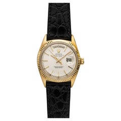 Rolex Day-Date 1803 18K Yellow Gold Silver Sunburst Dial Automatic 36mm