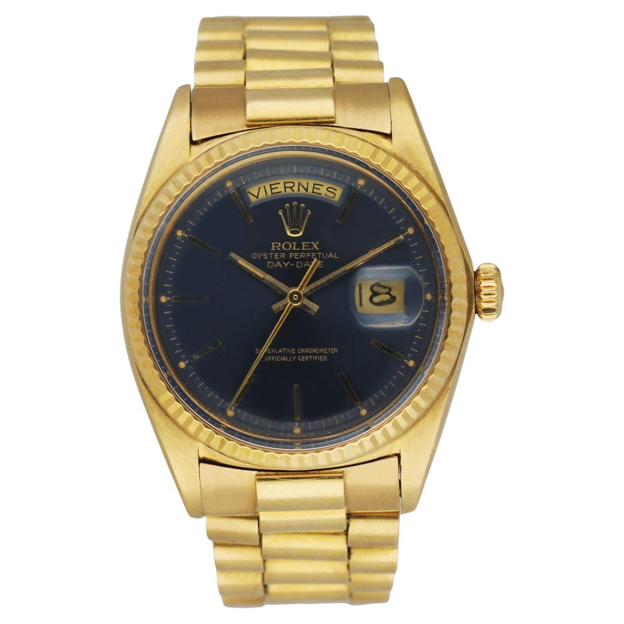 Rolex Day Date 1803 18K Yellow Gold Venezuelan Bracelet Men's Watch