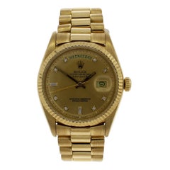 Rolex Yellow Gold Champagne Dial Day Date Wristwatch, 1967