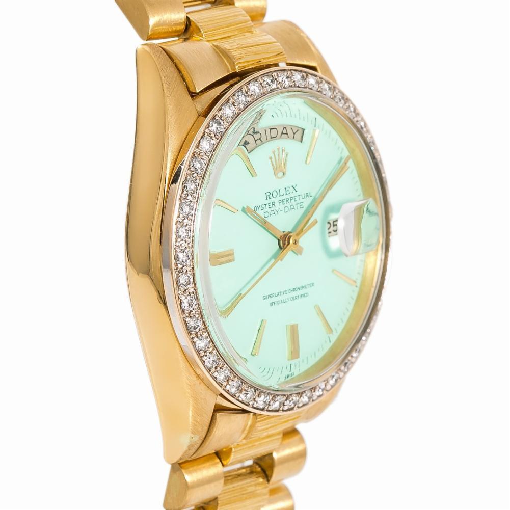 rolex day date green face