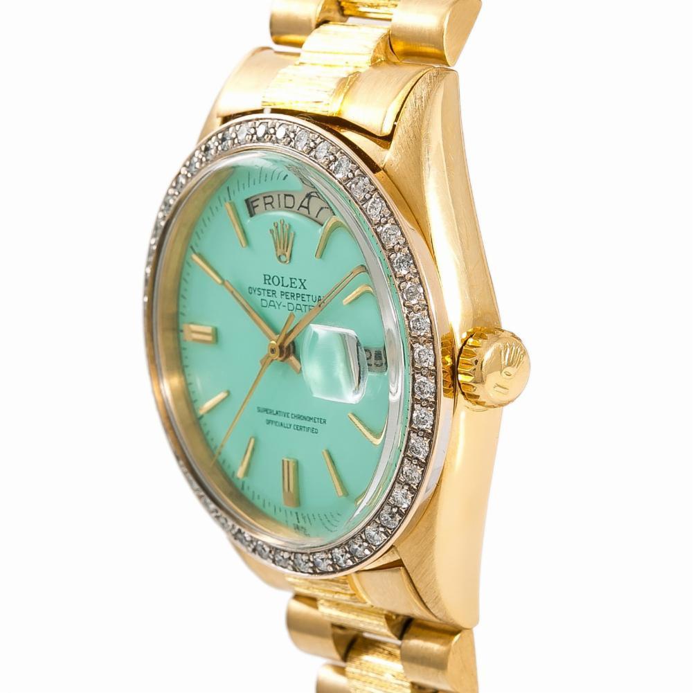 Men's Rolex Day-Date 1803, Green Dial, Certified and Warranty For Sale