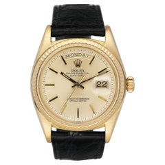 Rolex Day Date 1803 Champagne Dial 18K Yellow Gold Mens Watch Box Papers