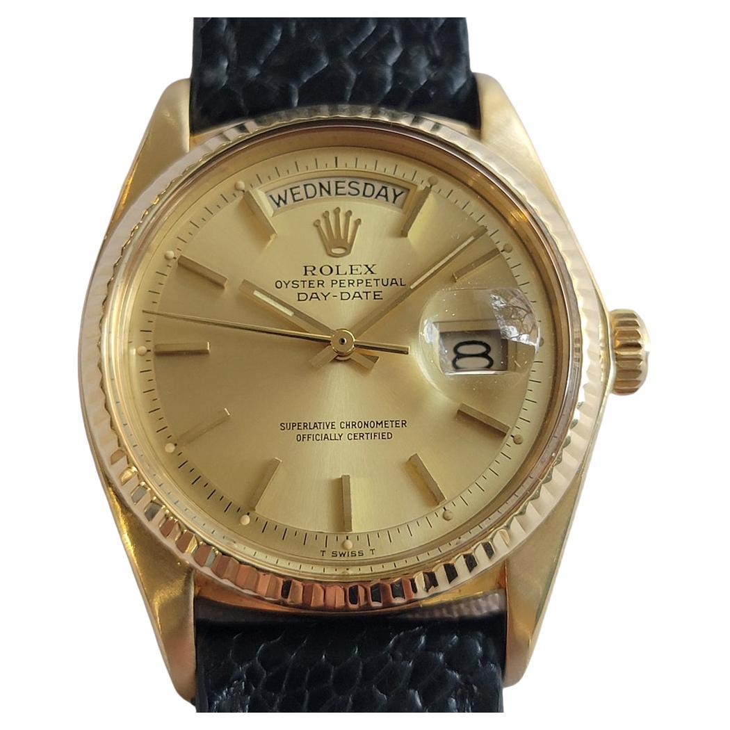 Rolex Day Date 1803 President 18k Solid Gold 1970s Mens Vintage Automatic RA699