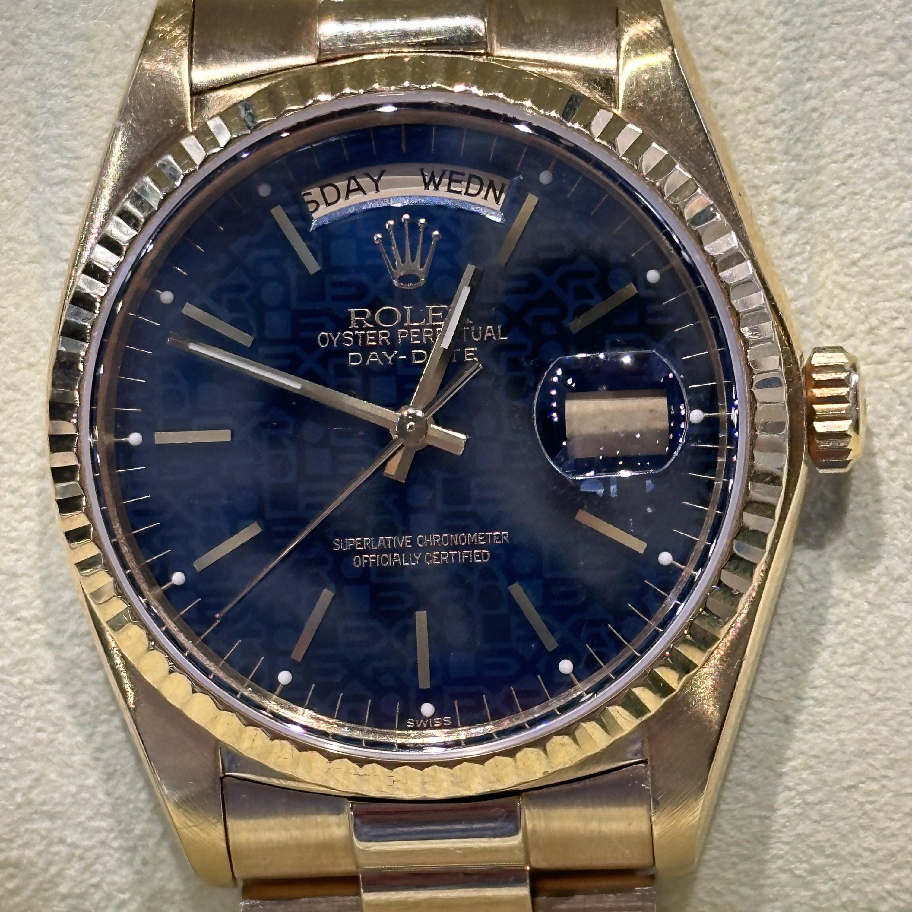18k gold rolex