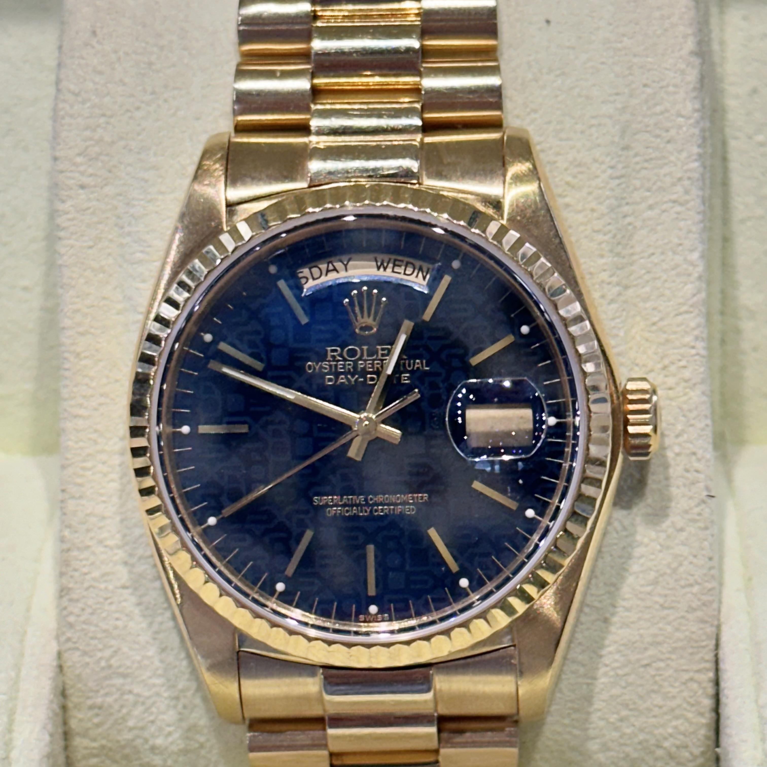 rolex day date yellow gold