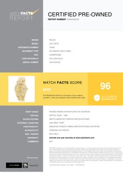 Rolex Day-Date 18038, Champagne Dial, Certified and Warranty