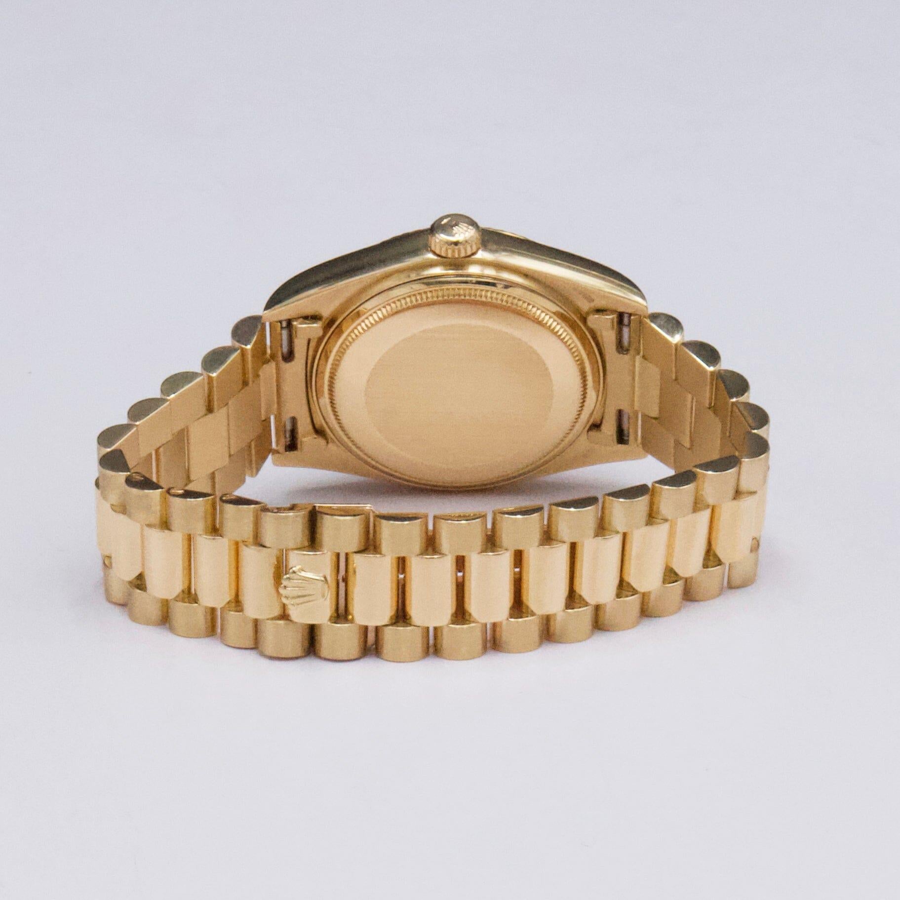 Rolex Day Date 18038 Champagne Or jaune 18K Montre homme en vente 2