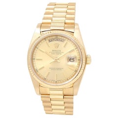 Rolex Day-Date 18038, Champagne Dial, Certified and Warranty