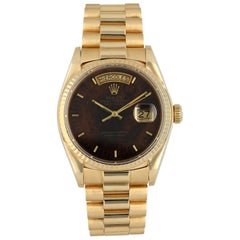 Rolex Day Date 18038 Wood Dial President Men's Watch