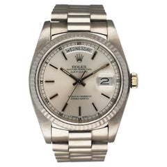 Retro Rolex Day-Date 18039 18K White Gold Men's Watch