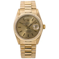 Vintage Rolex Day-Date 18078 President Tiffany Dial Spanish Date Wheel 18 Karat