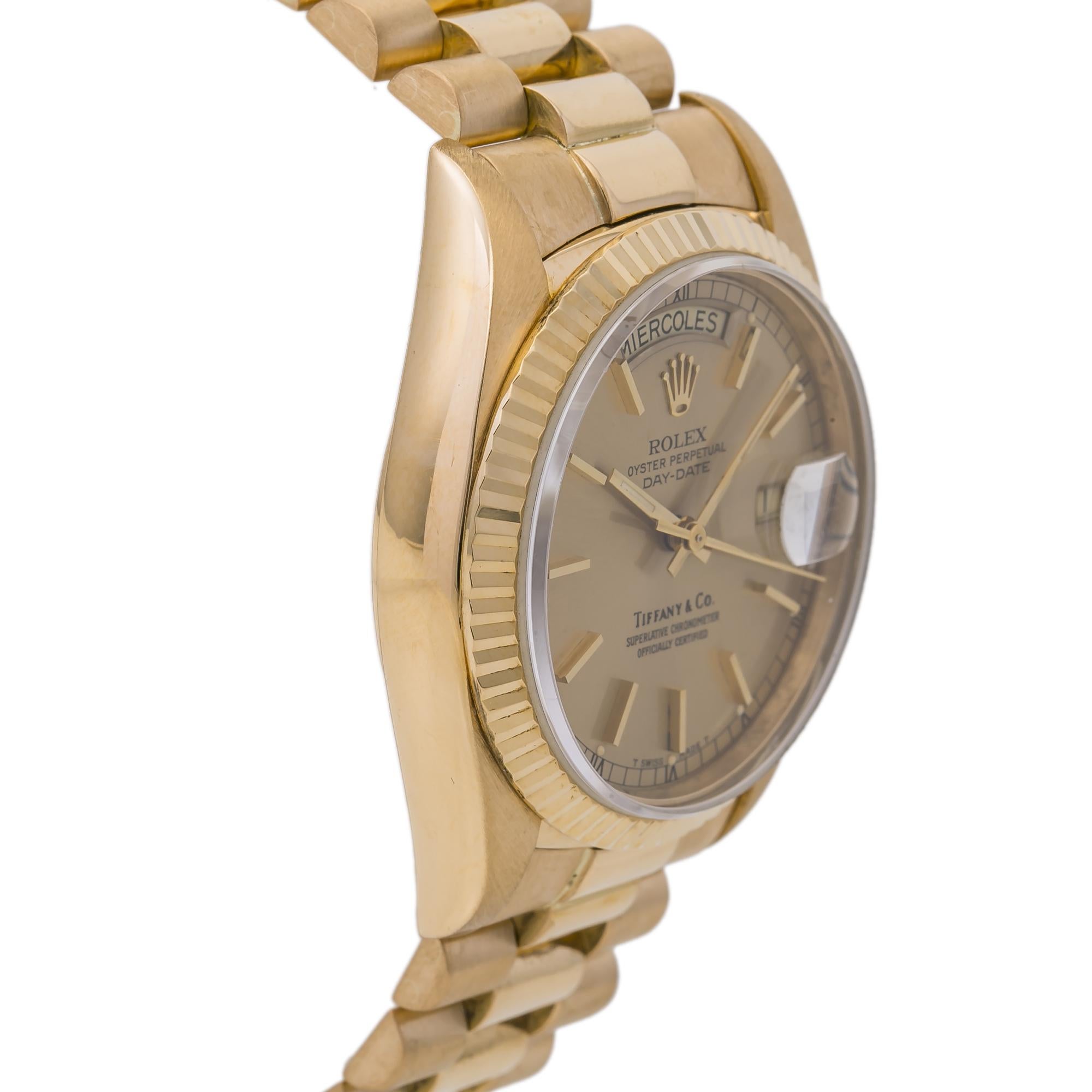 rolex day date tiffany