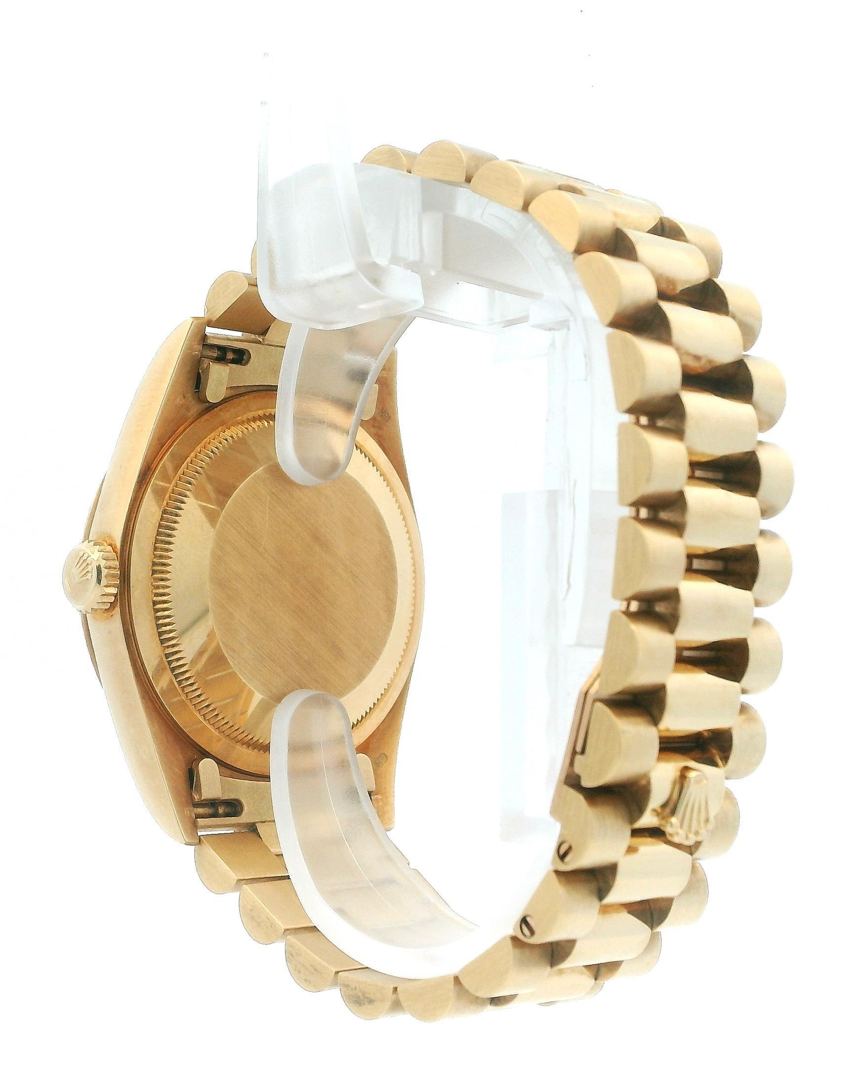 Montre Rolex Day Date 18238 Or jaune 18K Cadran Aventurine 