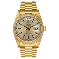 Rolex Day Date 18238 18K Yellow Gold Men's Watch Box & Papers