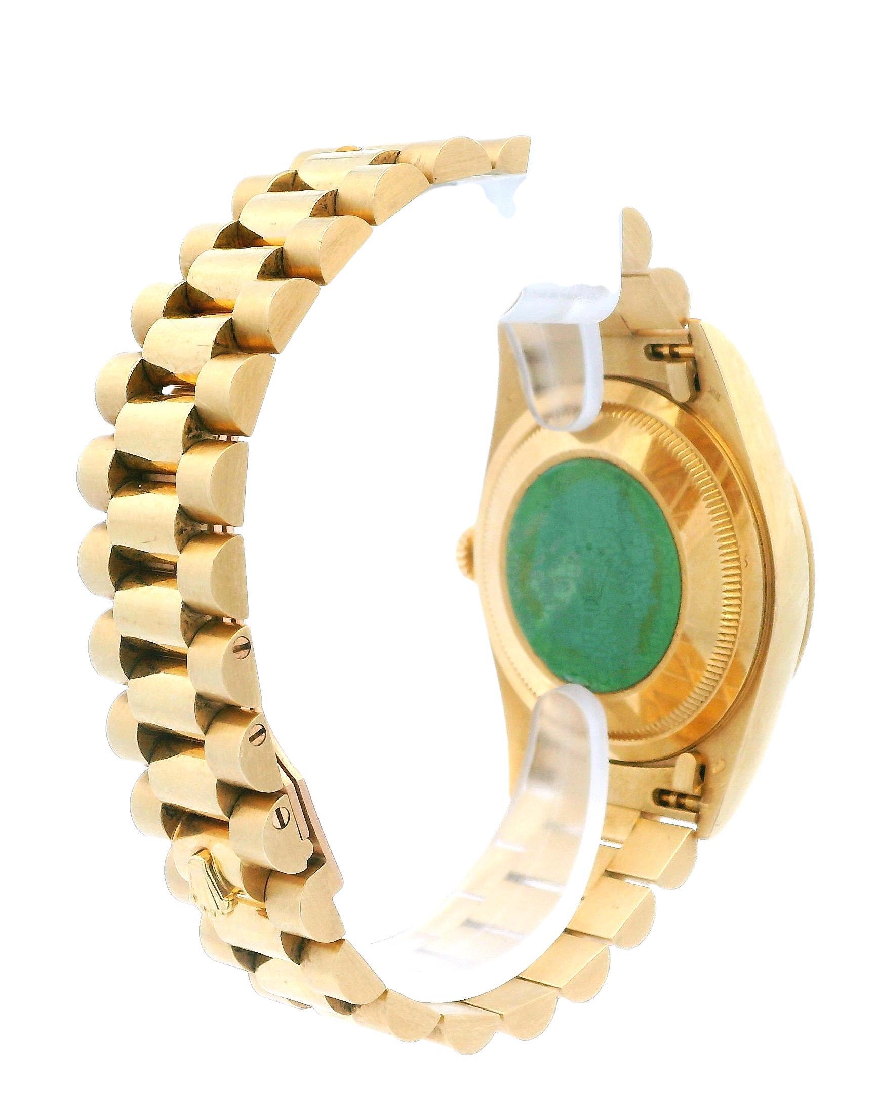 Women's or Men's Rolex Day Date 18238 18K Yellow Gold Watch For Sale