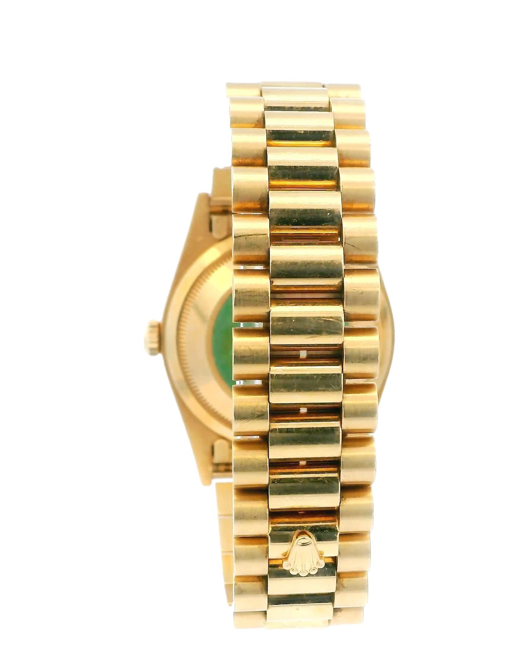 Rolex Day Date 18238 18K Yellow Gold Watch For Sale 4