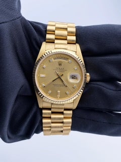 Rolex Day Date 18238 President Diamond Dial Mens Watch