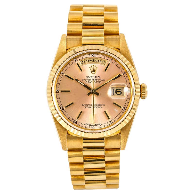 18238 Rolex Day-Date 18238, White Dial, Certified and Warranty For Sale at ...