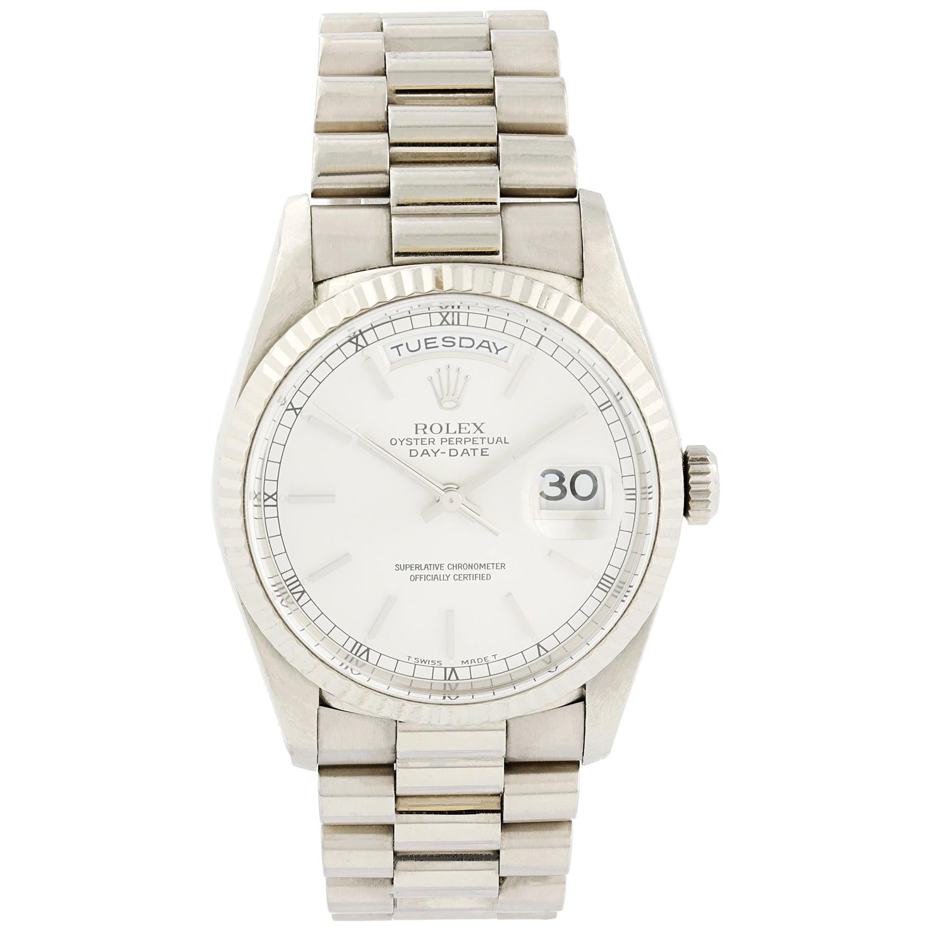 rolex 18239 white gold