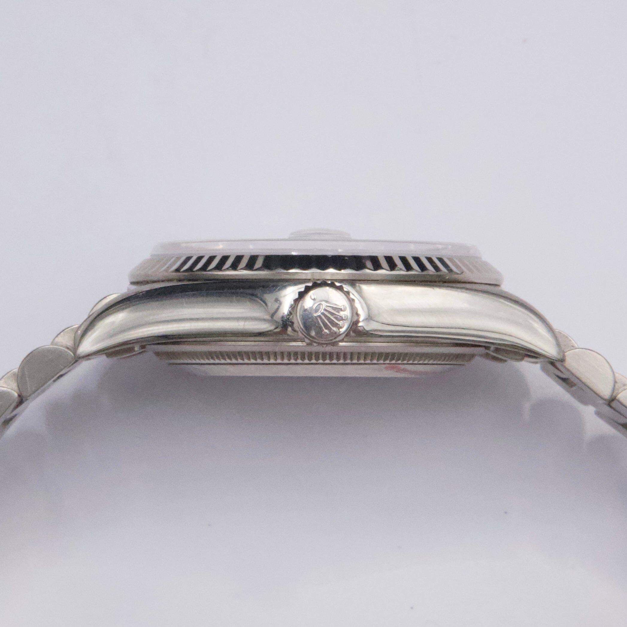 Rolex Day Date 18239 Weißes römisches Zifferblatt Herrenuhr mit Box im Angebot 2