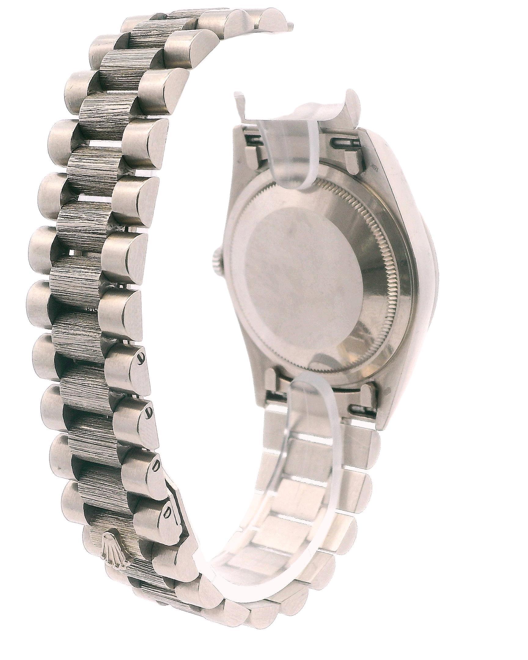 Rolex Day Date 18249 Green Malachite Dial Bark Finish Watch For Sale 3