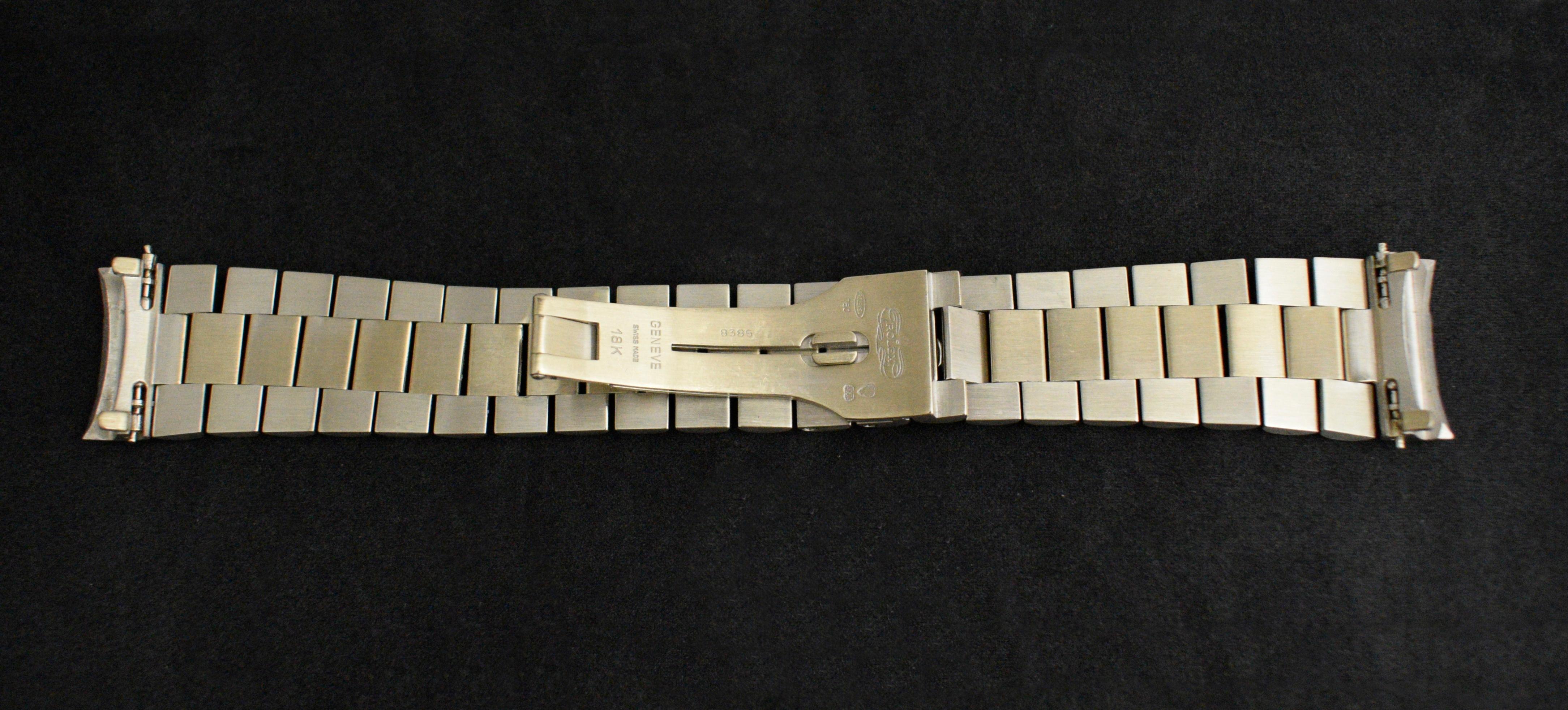 Rolex Day-Date 18K WG White Gold Ombre Blue Dial Diamond 18038 Auto Watch, 1982 For Sale 3