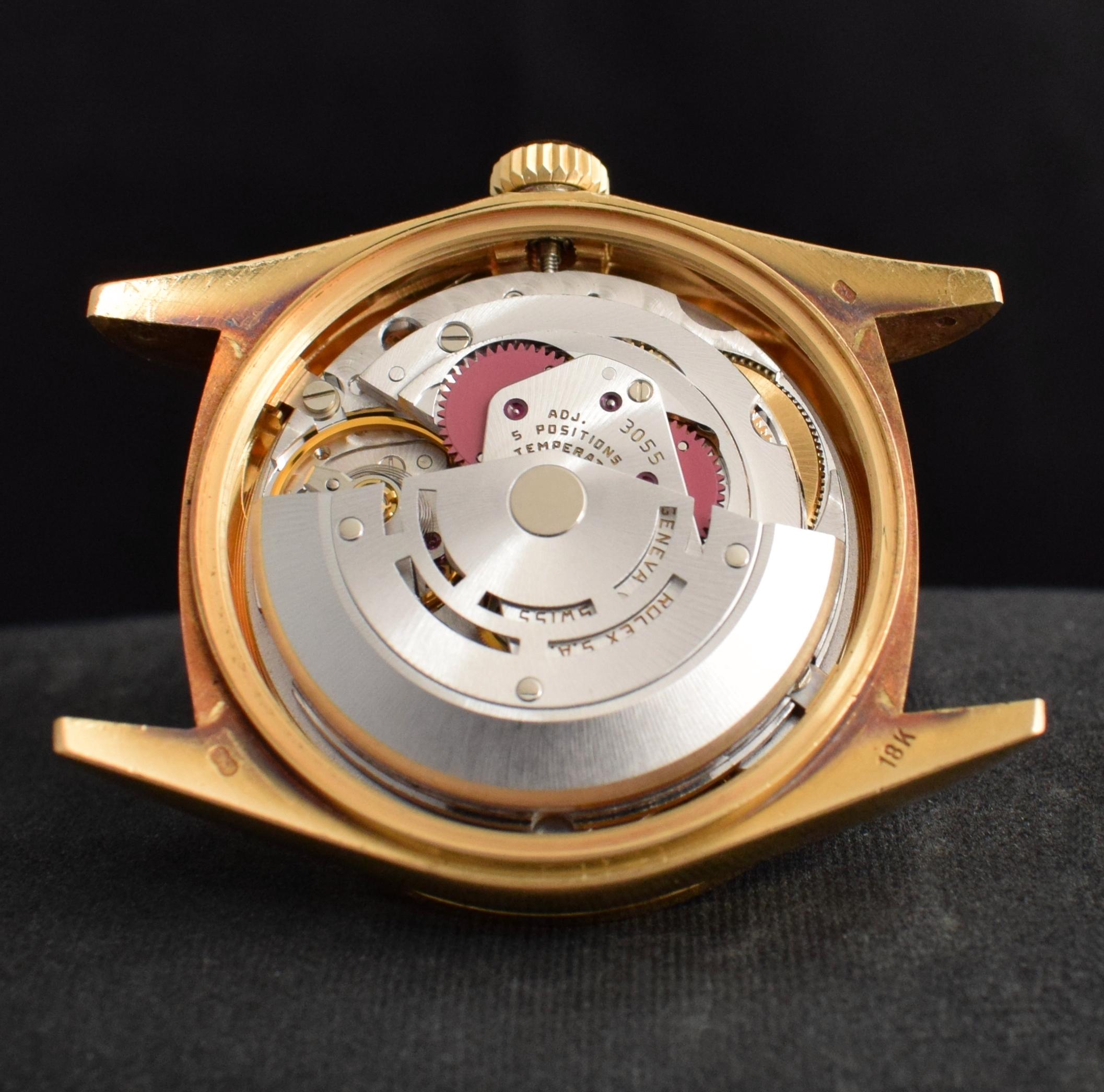 Rolex Day-Date 18K Gelbgold Bark Jubiläumsjahr 18108 Uhr & Papier 1986 5
