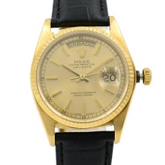 Rolex Day-Date 18 Karat Gold Champagne Spanish Calendar Automatic Watch 18038