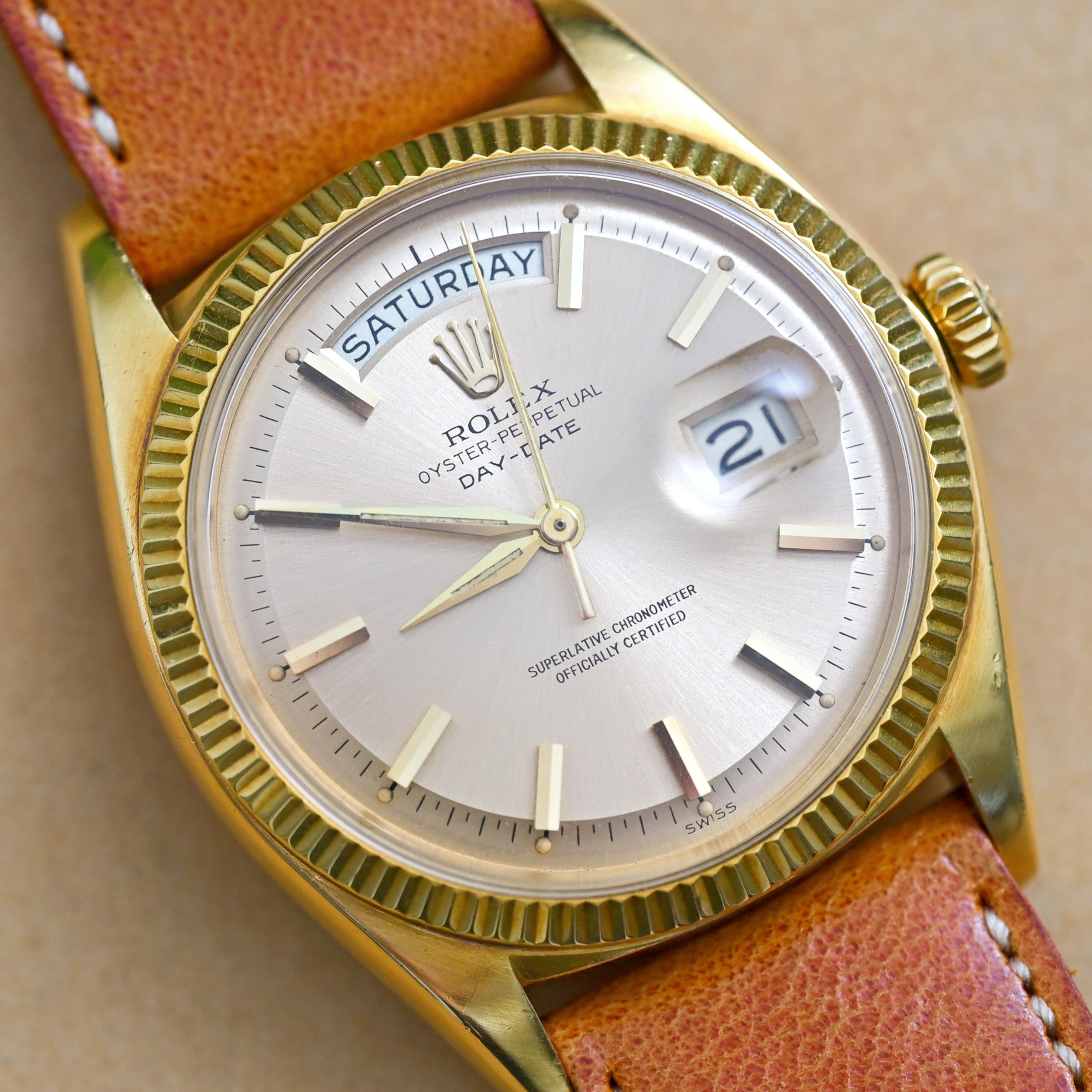 Rolex Day-Date 18K Yellow Gold Gold Dial 1803 Automatic Watch, 1962 3