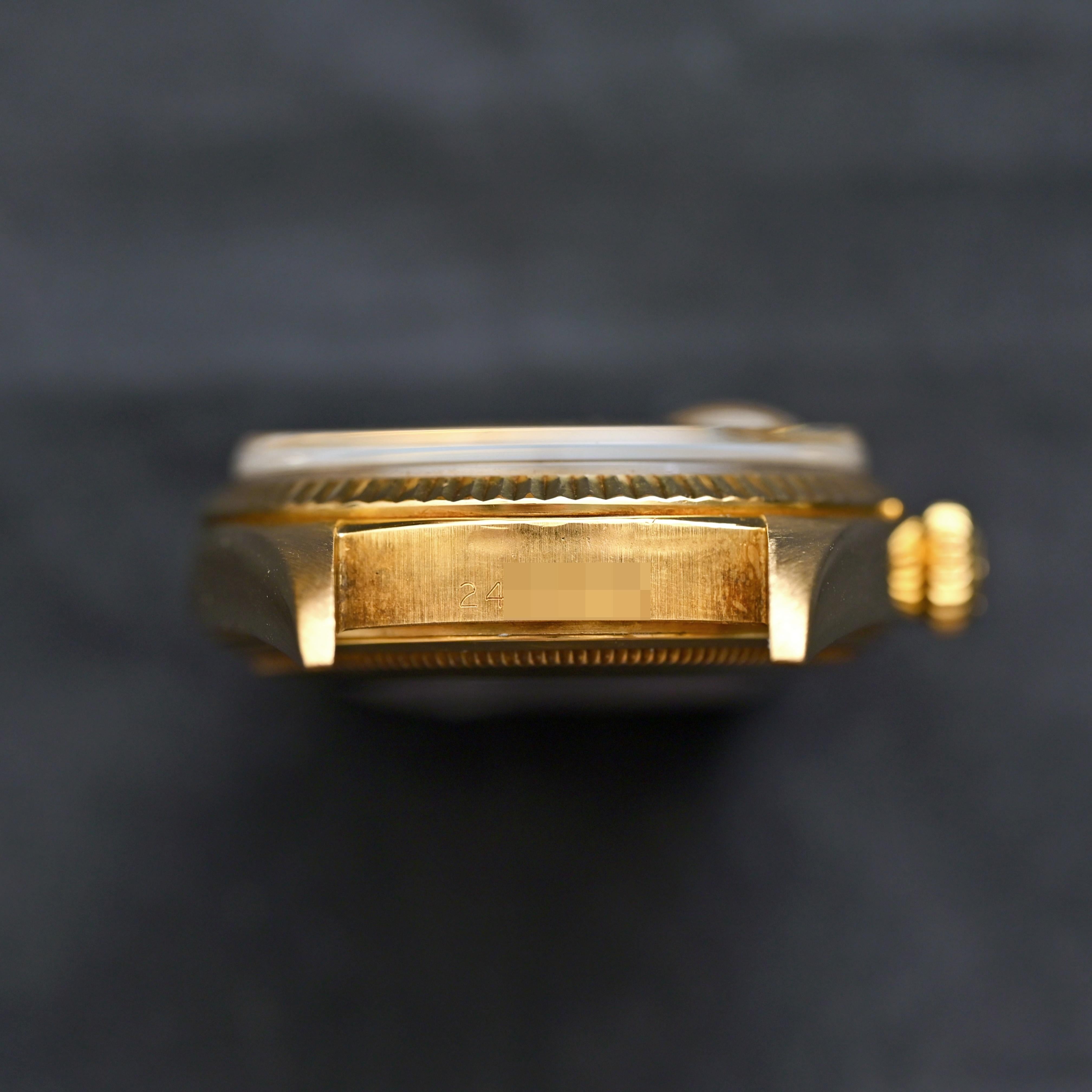 Rolex Day-Date 18K Yellow Gold Gold Dial 1803 Automatic Watch, 1970 In Good Condition In Central & Western District, HK