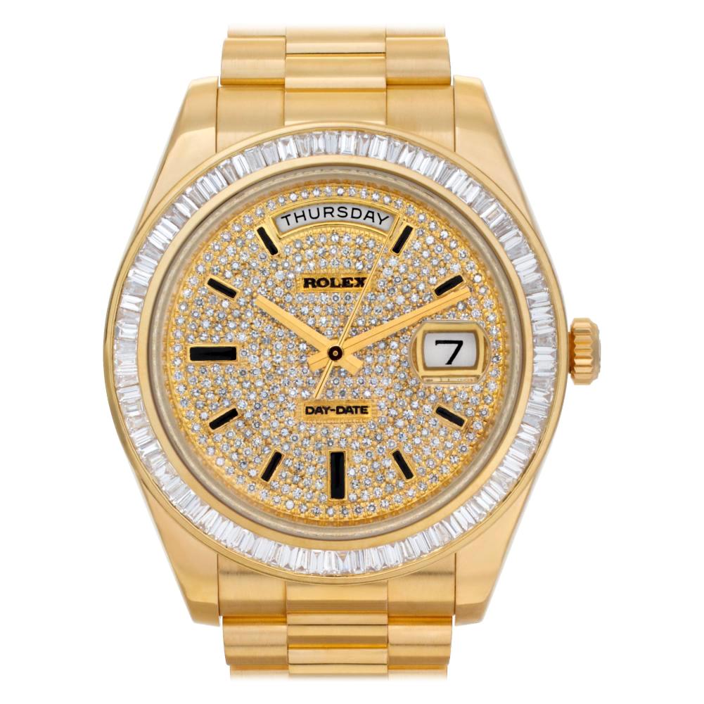 Rolex Day-Date 218238 18 Karat Dial Automatic Watch, 
Certified Authentic
