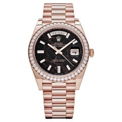 Rolex Day-Date 228345RBR Rose Gold Eisenkiesel Dial Diamond Bezel (2023)
