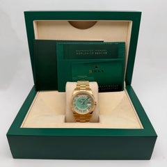 Rolex Day-Date 36 118238 Orologio Carousel in oro giallo 18k con quadrante di diamanti Greene & Greene