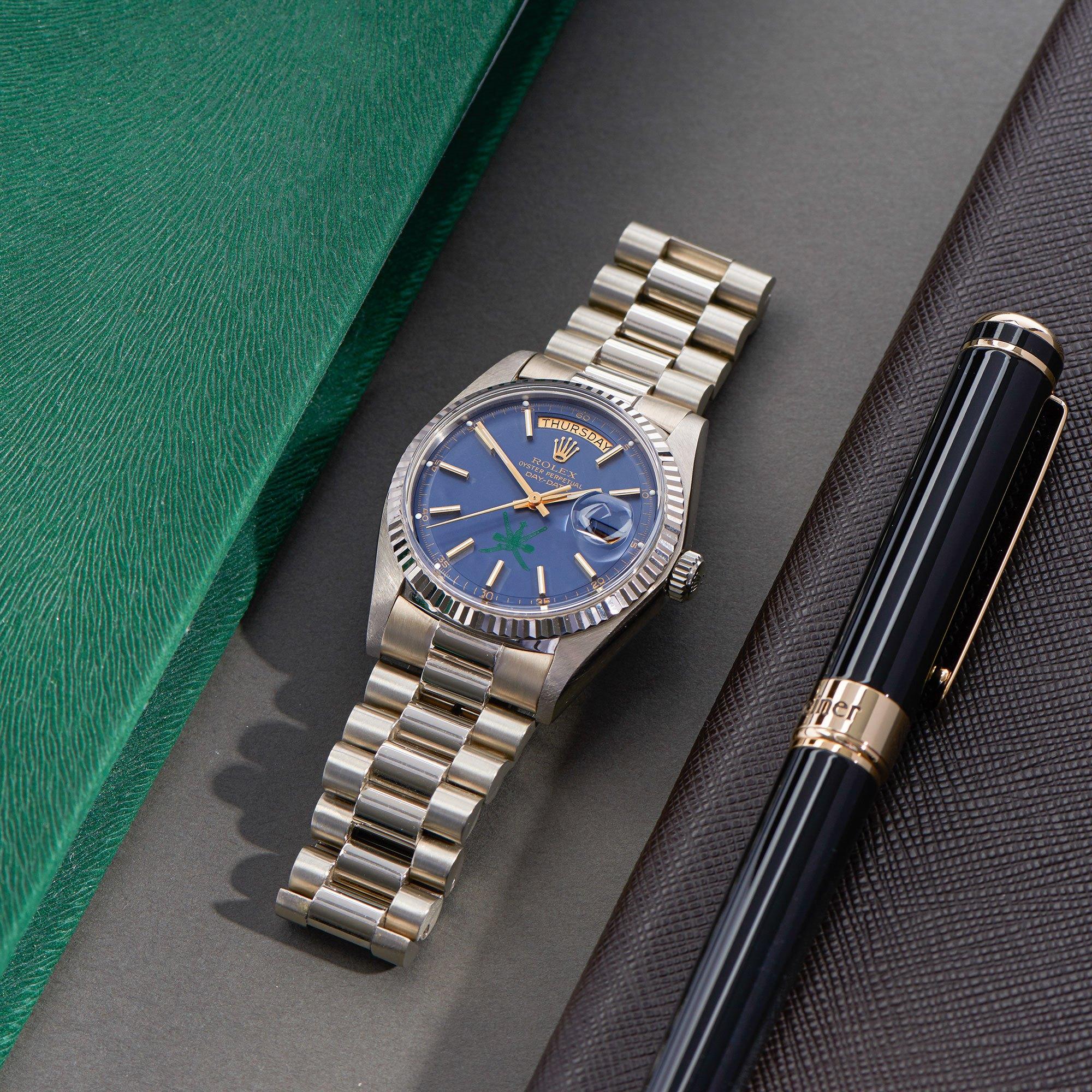 Rolex Day-Date 36 1803/9 Unisex Weißgold Khanjar' Zifferblatt Uhr 7