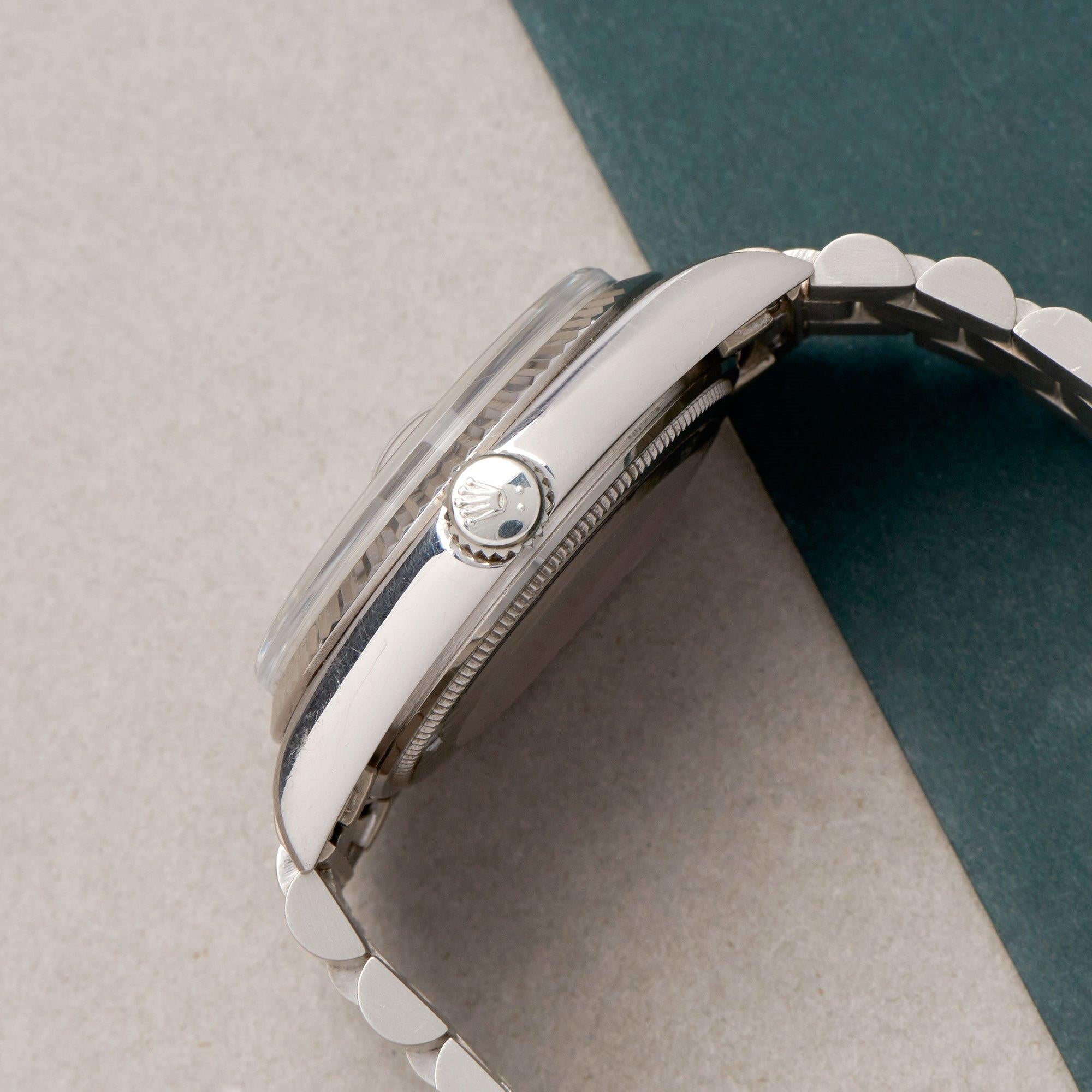 Rolex Day-Date 36 1803/9 Unisex Weißgold Khanjar' Zifferblatt Uhr im Zustand „Hervorragend“ in Bishops Stortford, Hertfordshire