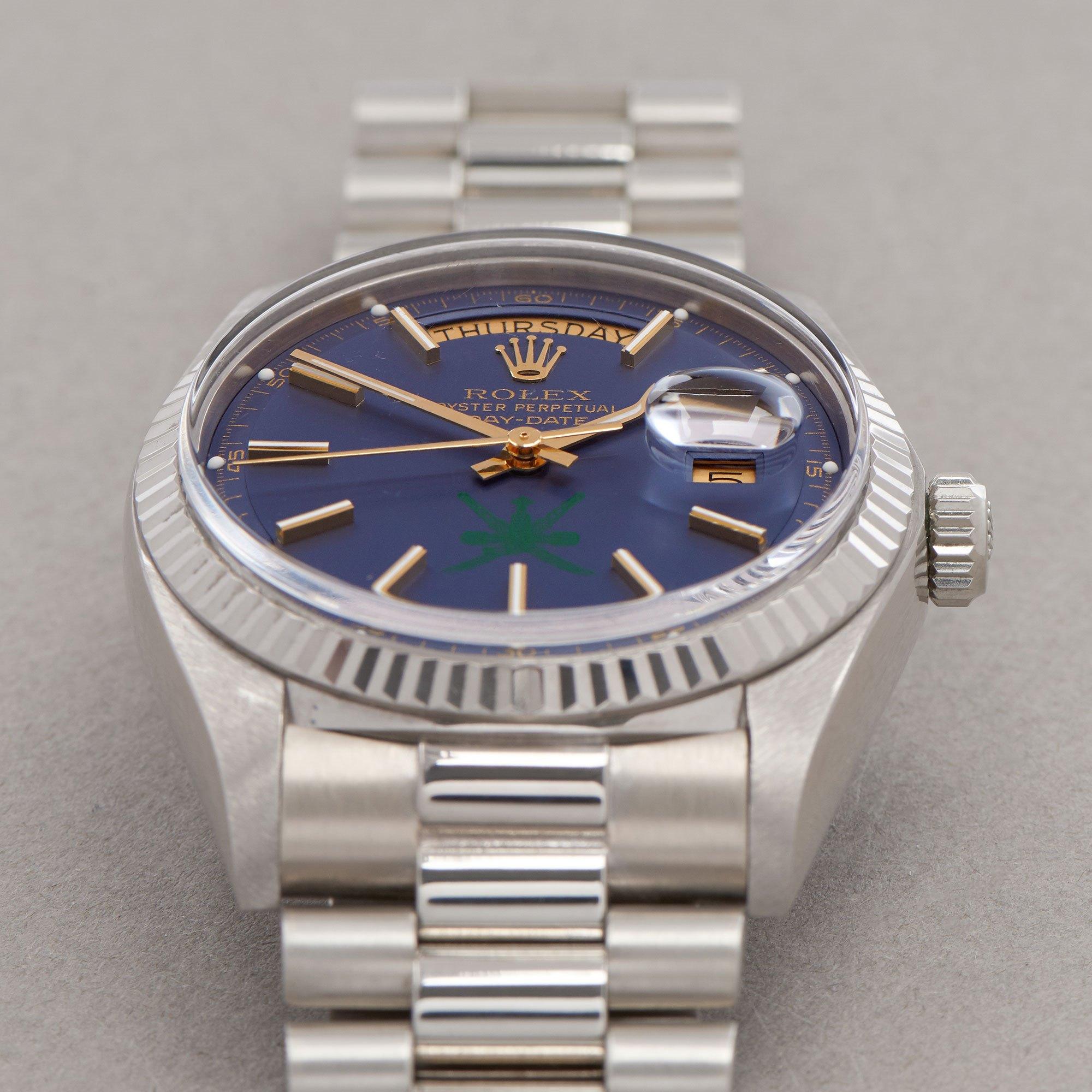Rolex Day-Date 36 1803/9 Unisex Weißgold Khanjar' Zifferblatt Uhr 4