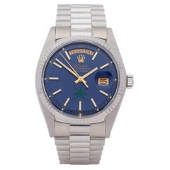 Montre unisexe Rolex Day-Date 36 1803/9 à cadran "Khanjar" en or blanc