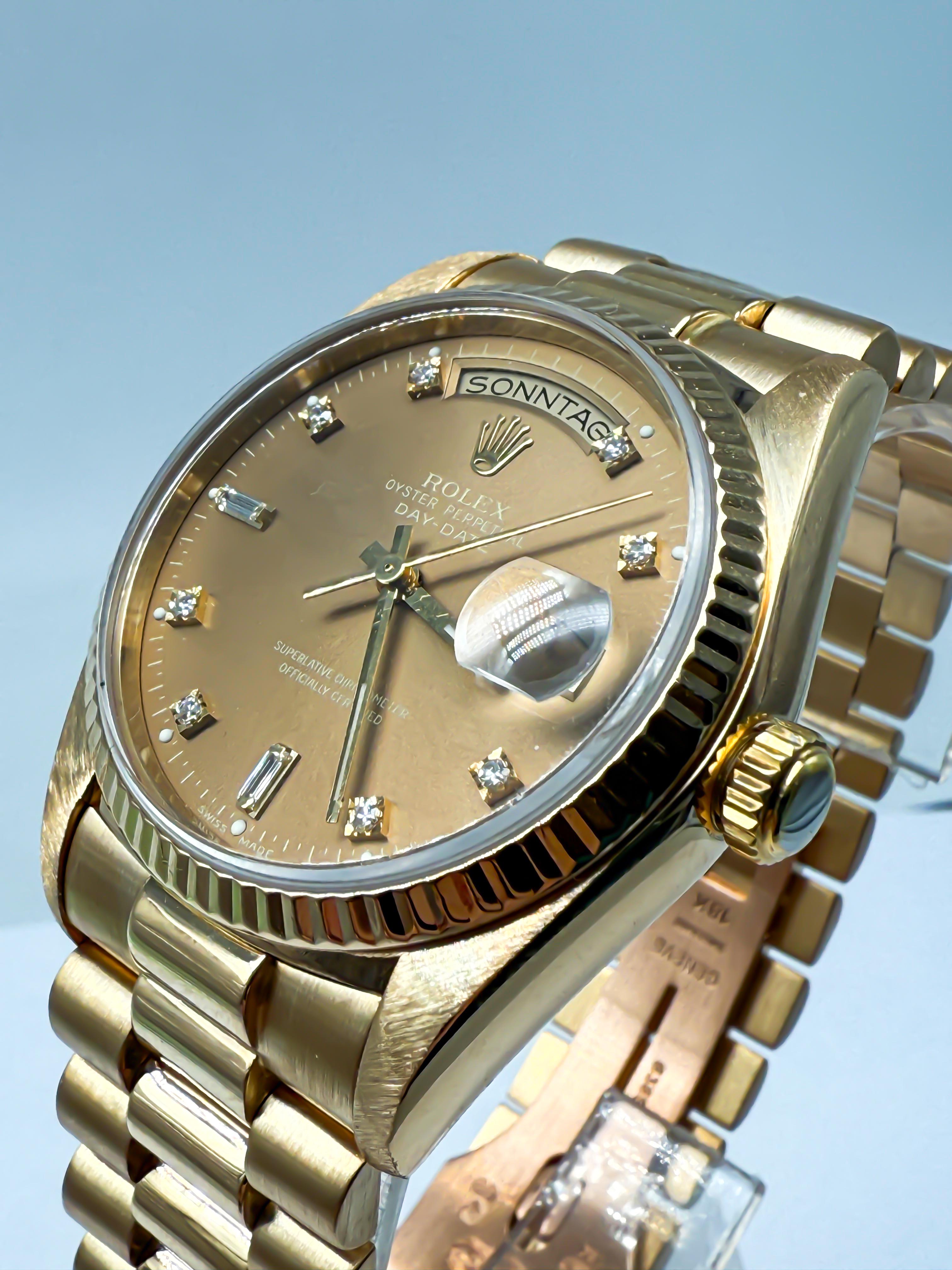 Rolex Day-Date 36 18038 ; 18 Karat Unisexe en vente