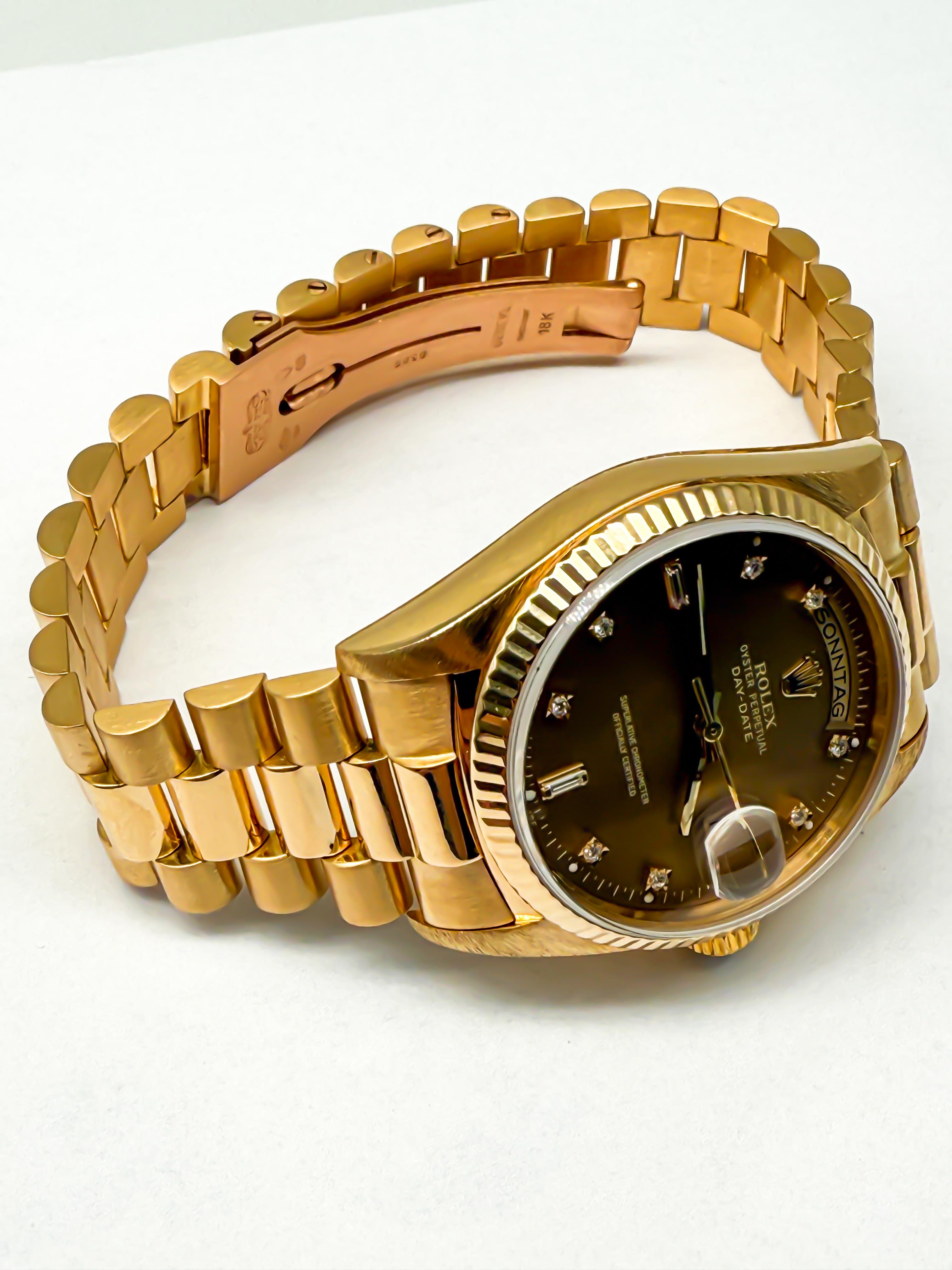 Rolex Day-Date 36 18038 ; 18 Karat en vente 2