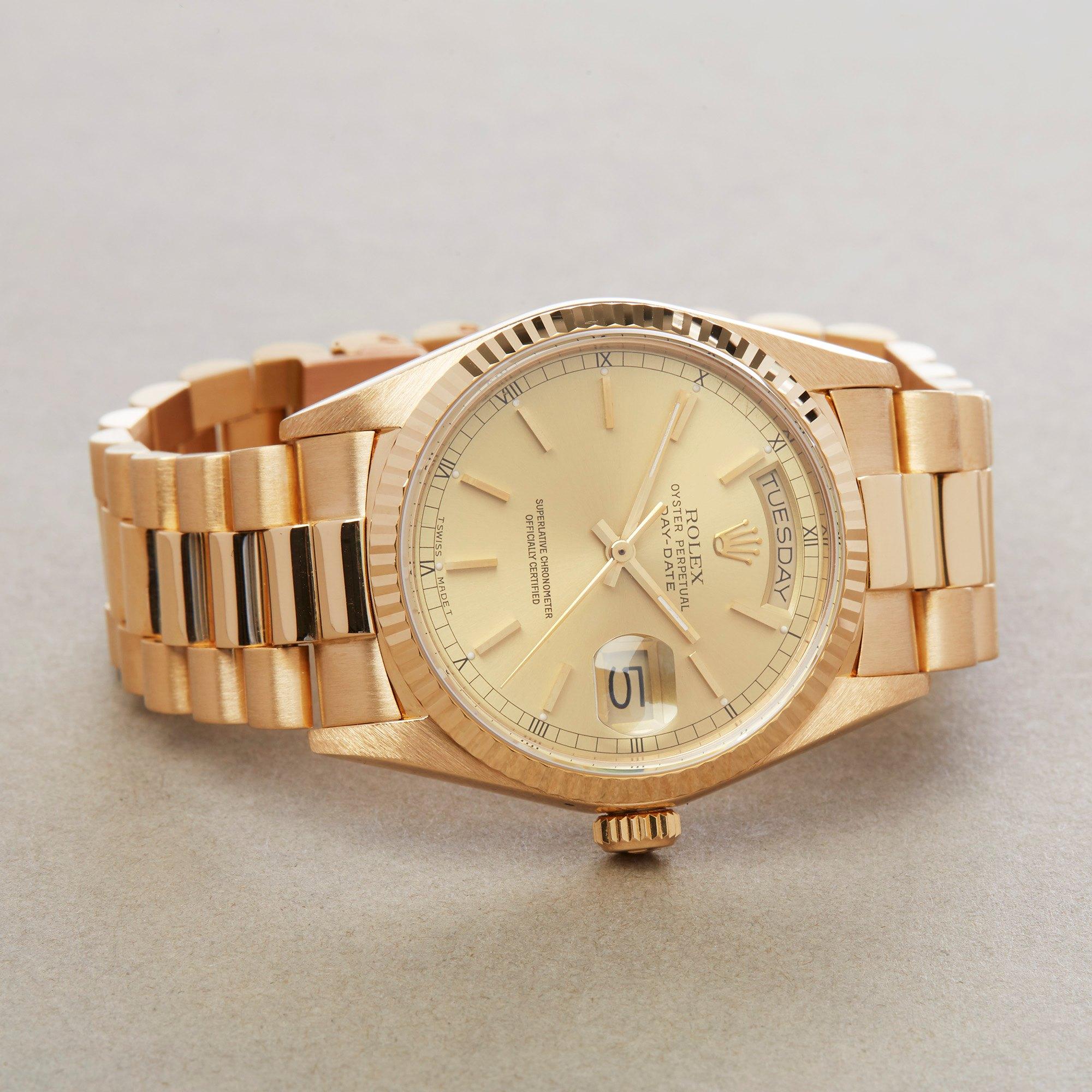 Rolex Day-Date 36 18038 Men's Yellow Gold Watch 3