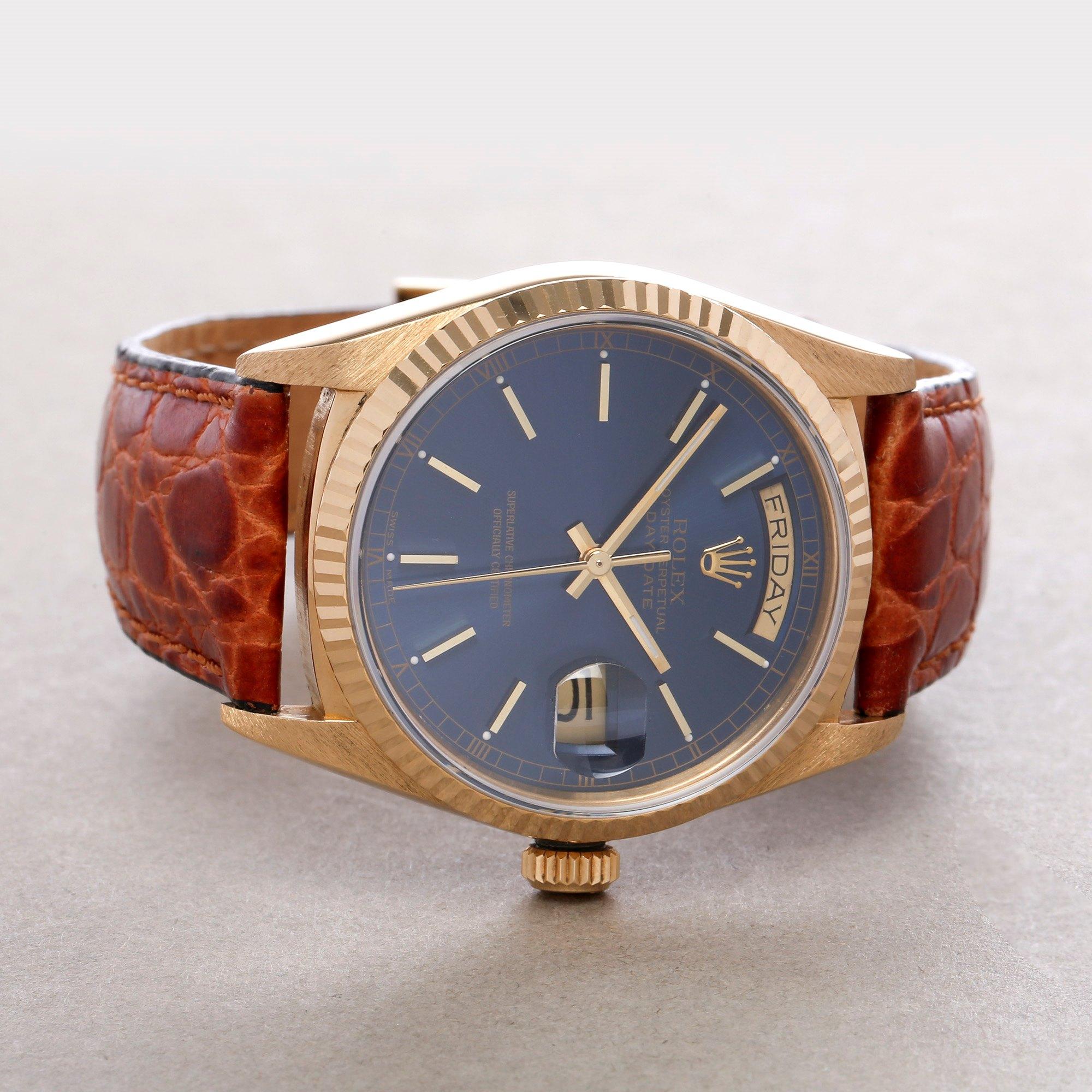 Rolex Day-Date 36 18038 Men's Yellow Gold Watch 2