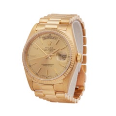 Rolex Day-Date 36 18K Yellow Gold 18038