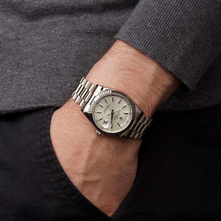 Rolex Day Date 36 Diamond White Gold 118239 Wrist Watch at ...