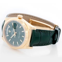 Montre pour homme Rolex Day-Date 36 President en or jaune 18 carats 118138