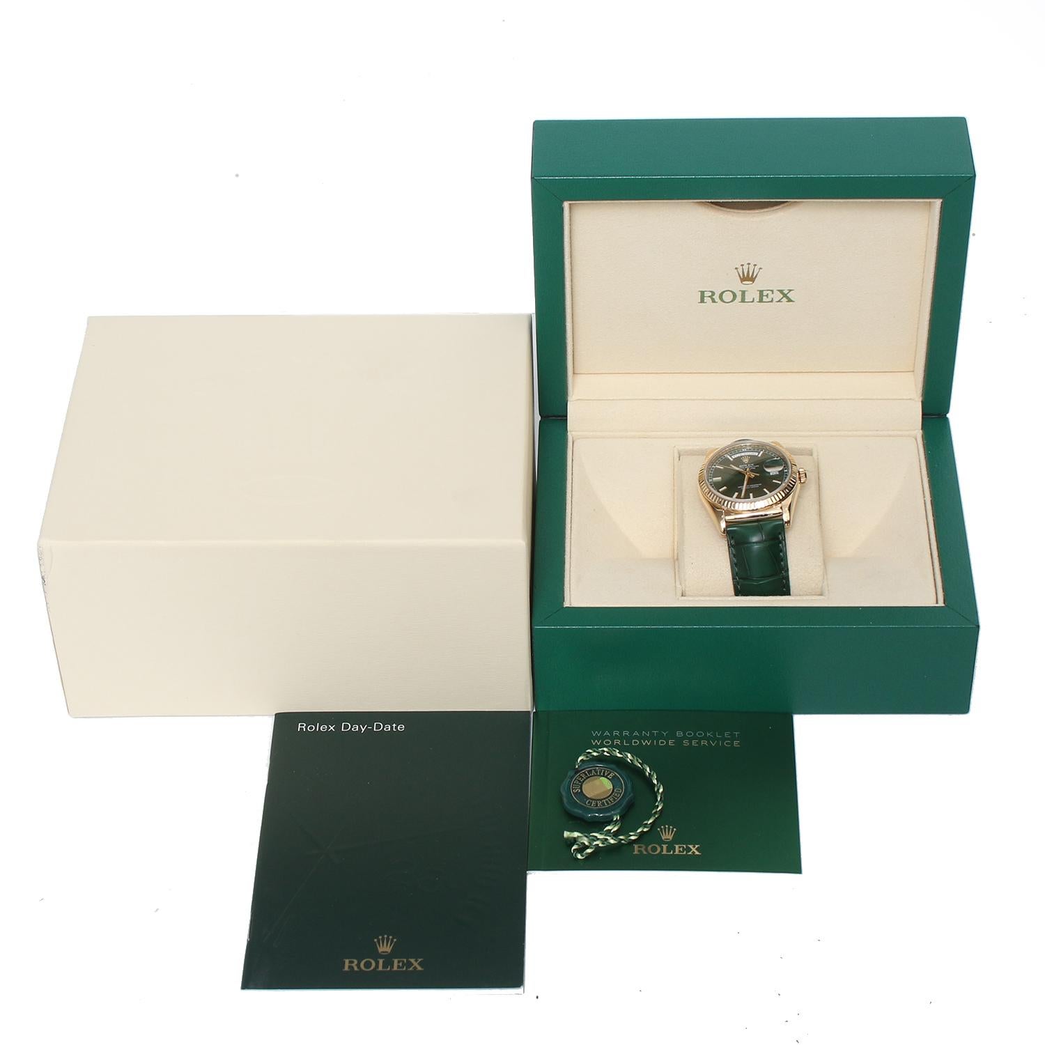 Rolex Day-Date 36 President 18K Yellow Gold Men's Watch 118138 2
