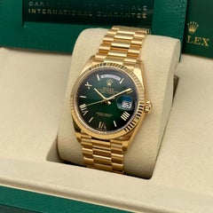 Rolex Day-Date 36 President Oro Giallo Quadrante Verde Ombre 128238