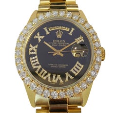 Rolex Day-Date 36 Yellow Gold Diamond Bezel Watch 1803