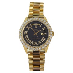 Retro Rolex Day-Date 36 Yellow Gold Diamond Bezel Watch 1803