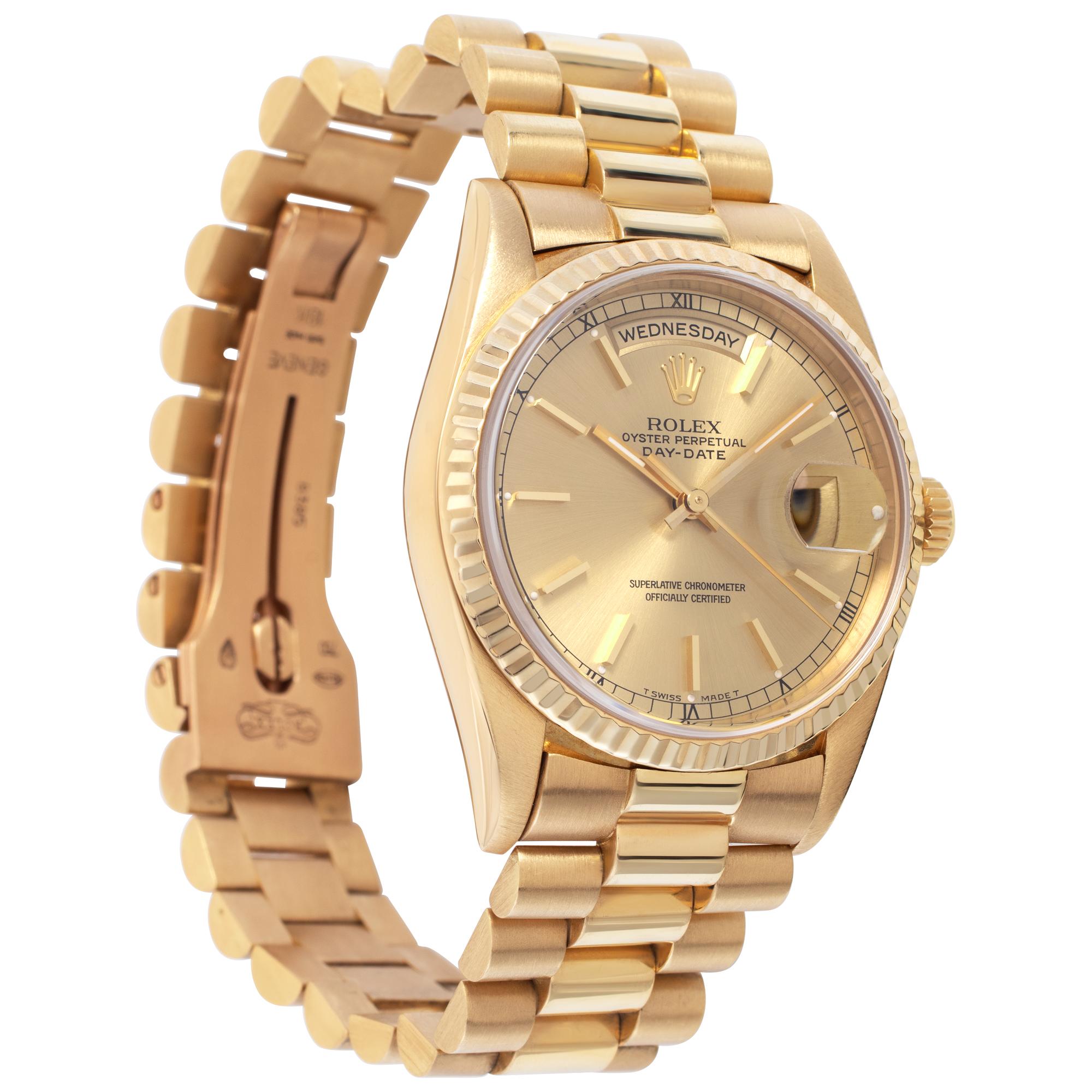 rolex 18238 on wrist